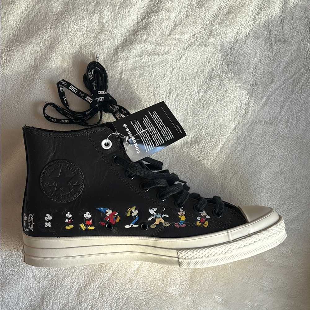 Unisex Disney x Kith Black Mickey Mouse Converse